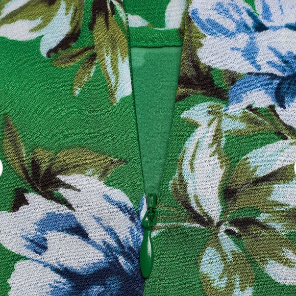 Banana Republic Puff Sleeve Mini Dress. Size 4. Floral Botan… - Picture 5 of 6